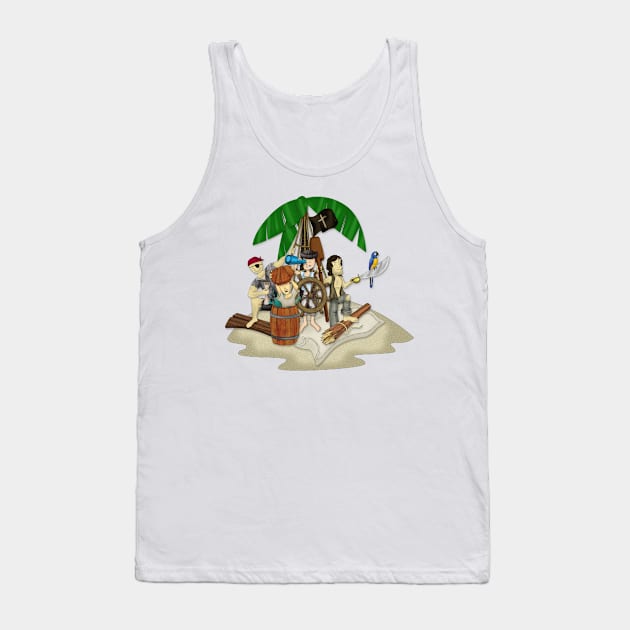 Pirates! Tank Top by pixelvision